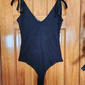 Reformation Size Small Black Bodysuit